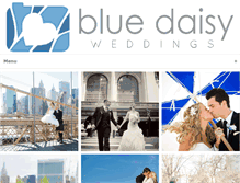 Tablet Screenshot of bluedaisyweddings.com